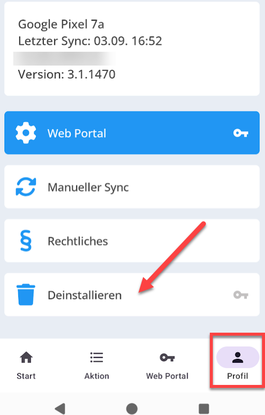 app-deinstallation