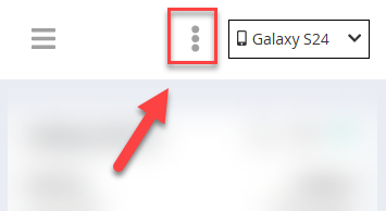 Options menu