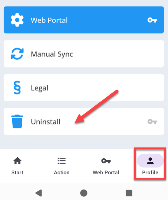 Android App Uninstall