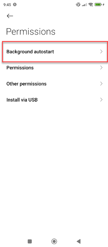 Xiaomi Autostart 3 Settings