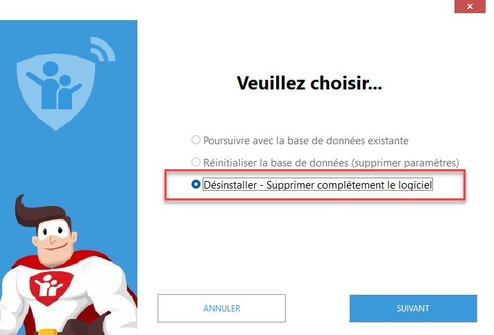 Désinstaller Windows