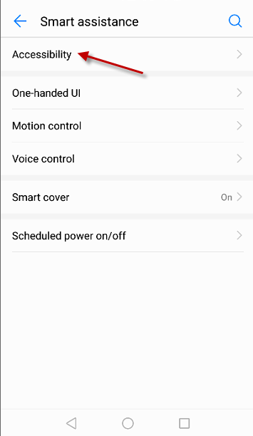 Menu Assistance intelligente