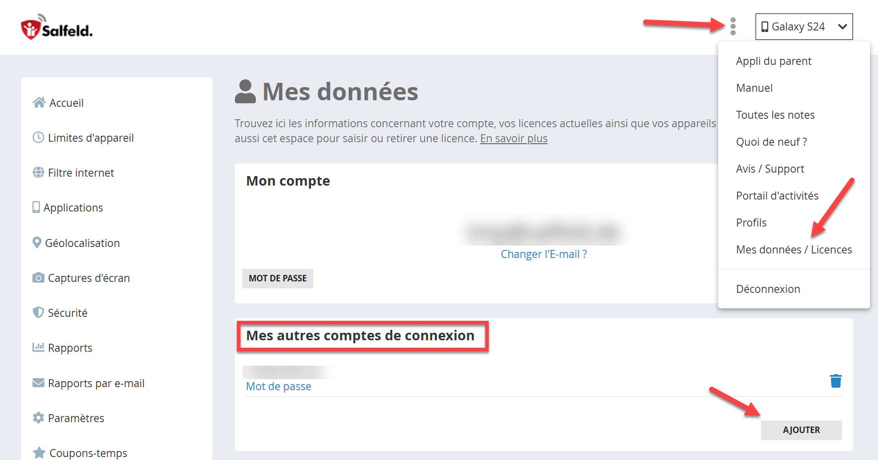 utilisateurs supplémentaires