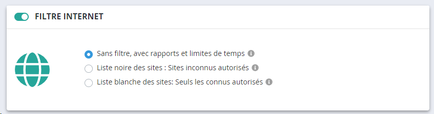 capture niveaux de filtration