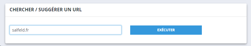 chercher / suggérer une URL
