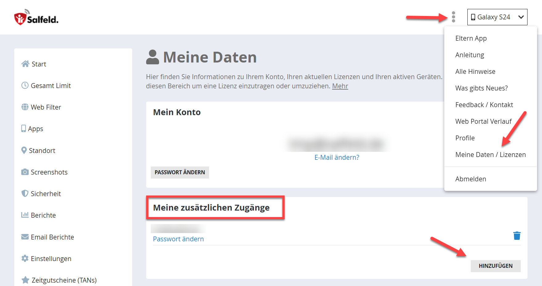 Weitere Admin Benutzer
