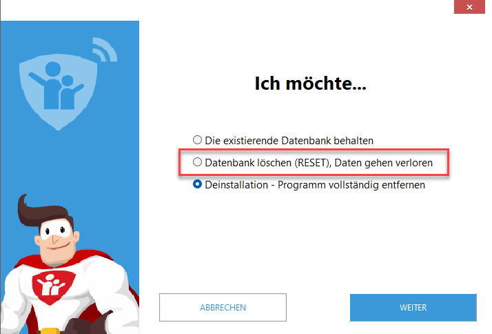 setup-datenbank-reset