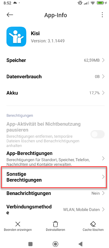 Xiaomi Sonstige Einstellungen Teil 1