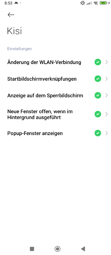 Xiaomi Sonstige Einstellungen Teil 2